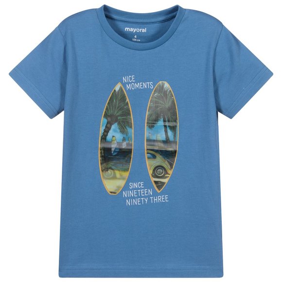 Mayoral Blue T-shirt - Picture 1 of 4